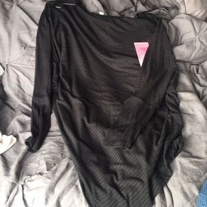 NWT black knit top
